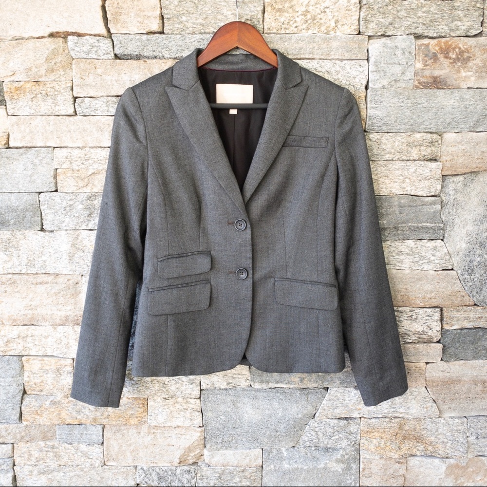 Banana republic dark grey suit jacket size 0